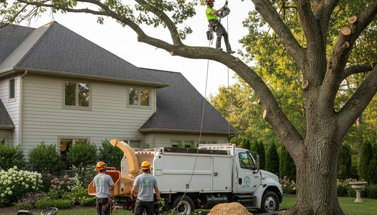 Professional landscaping and tree removal service in Baton Rouge, LA improving residential yards