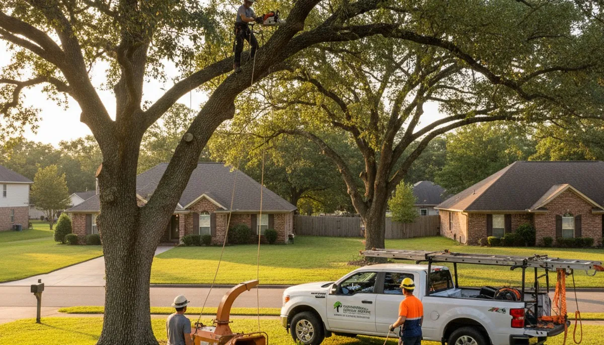 Professional tree removal service in Baton Rouge LA safely clearing trees and debris