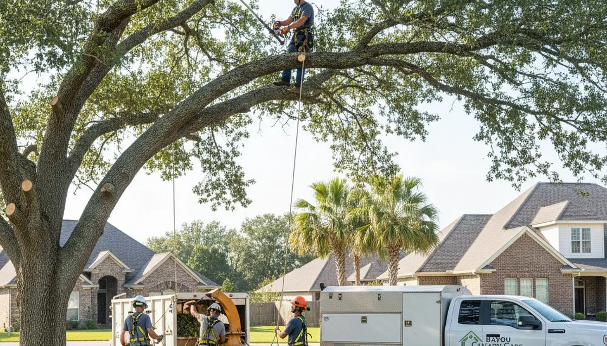 Professional tree removal service in Baton Rouge, LA by certified arborists